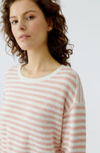 Dusty Rose Striped In Side Out Seam Jumper