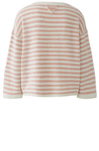 Dusty Rose Striped In Side Out Seam Jumper
