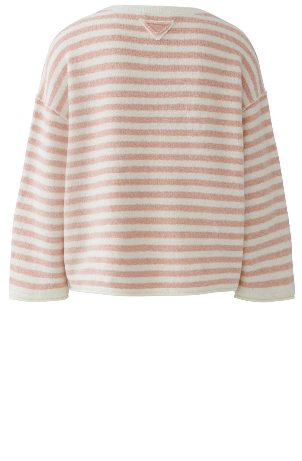 Dusty Rose Striped In Side Out Seam Jumper
