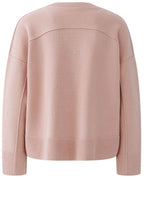 Dusty Rose V Neck In Side Out Seam Jumper