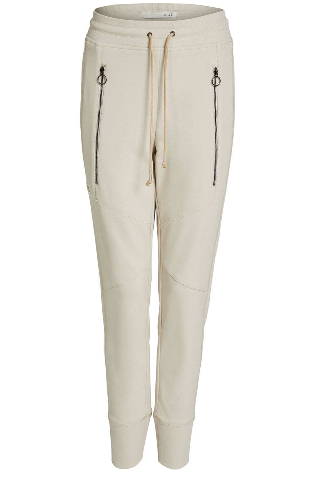 Ecru Casual Fit Trousers