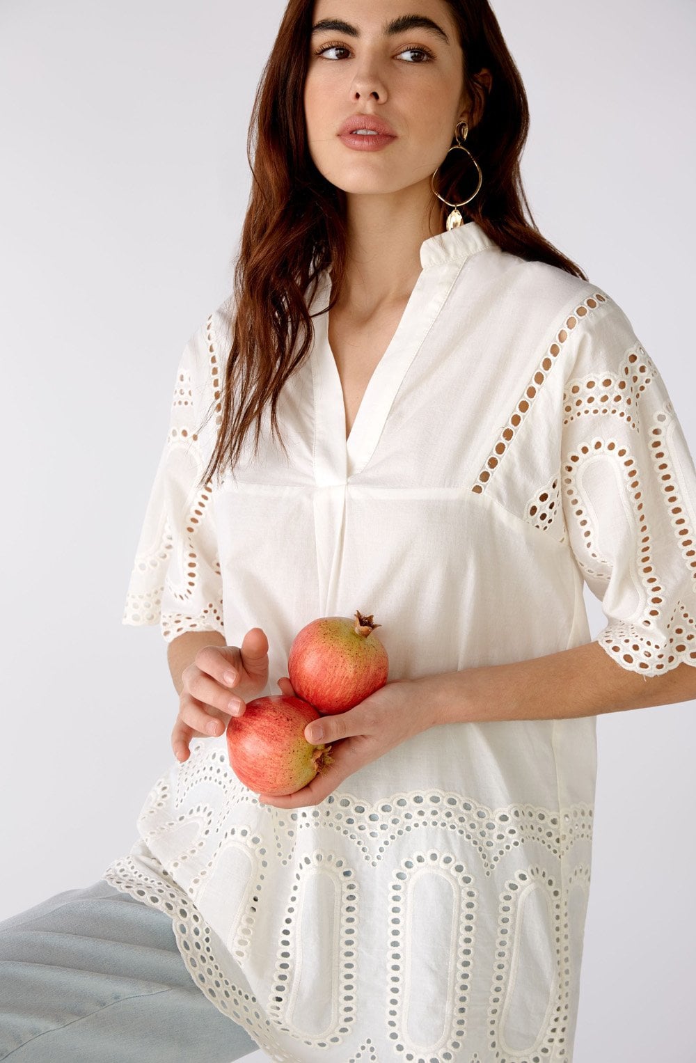 Eggnog Anglaise Blouse