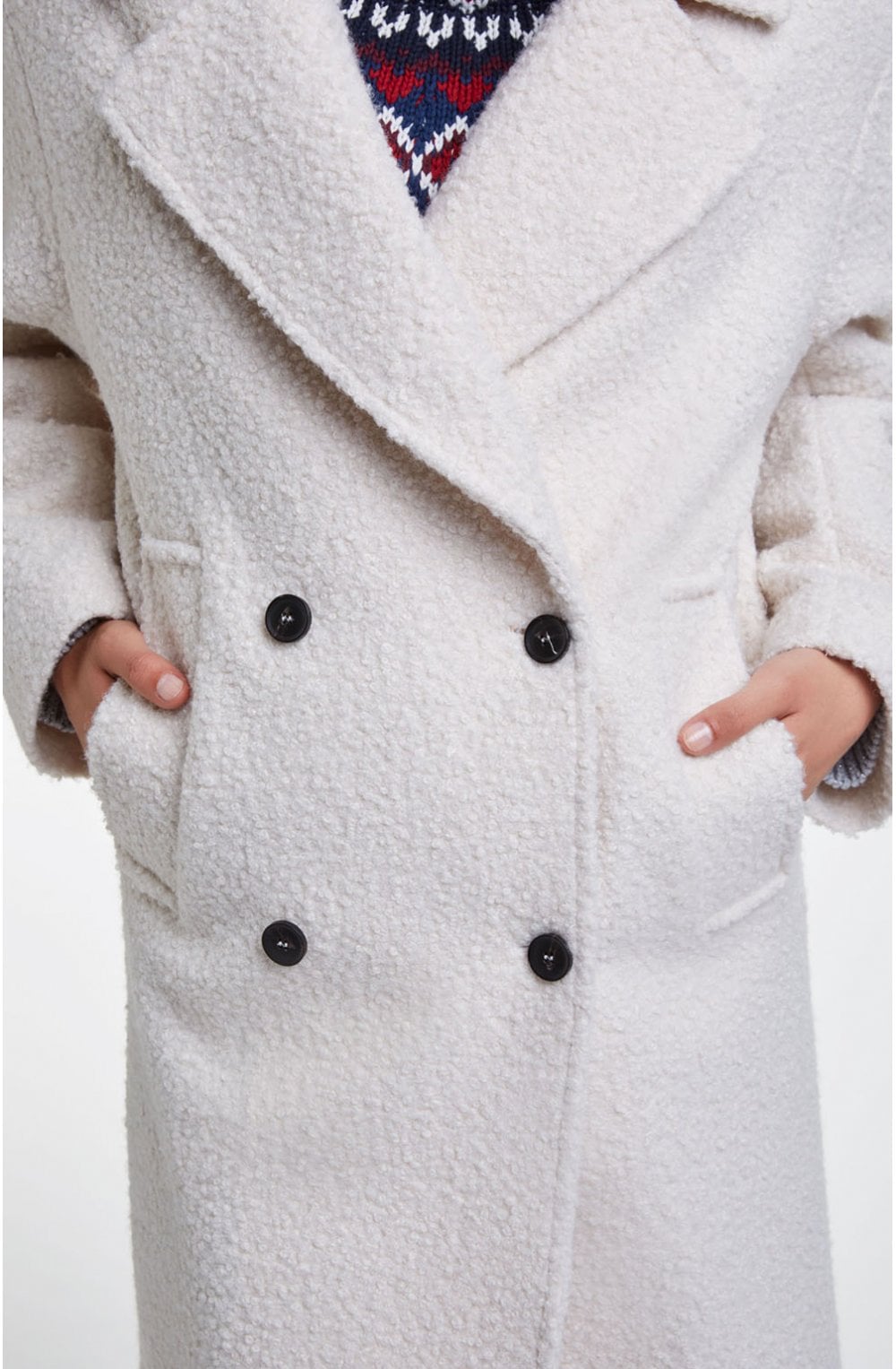 Eggnog Boucle Coat