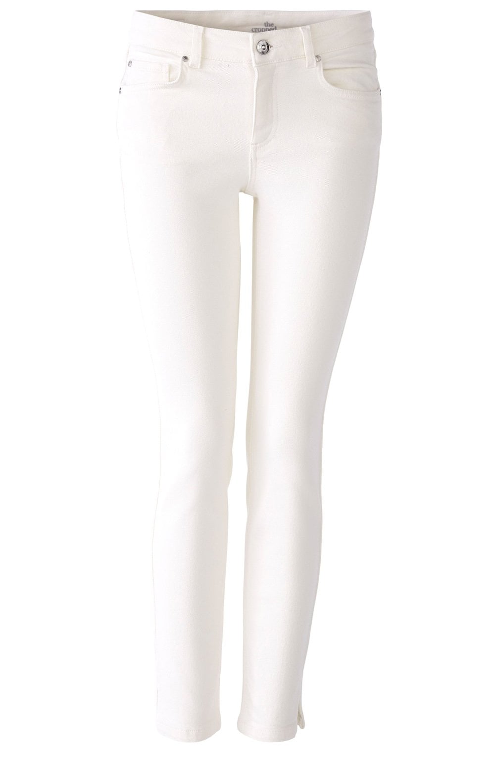 Eggnog Cropped Skinny Jeans