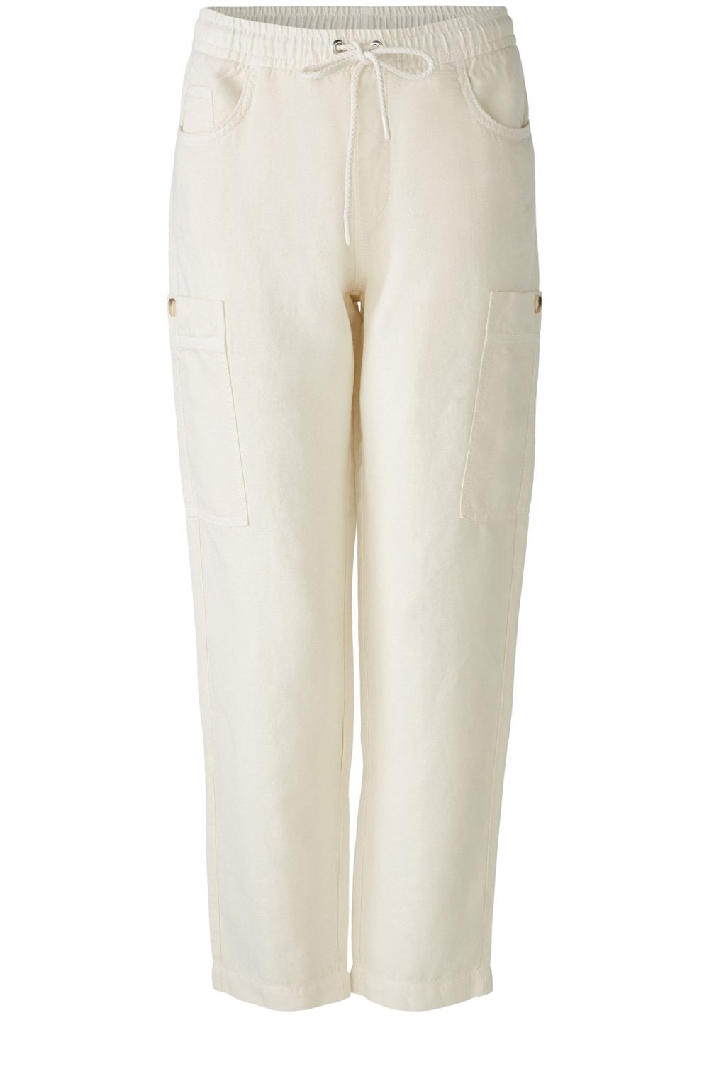 Eggnog Linen Mix Combat Trousers