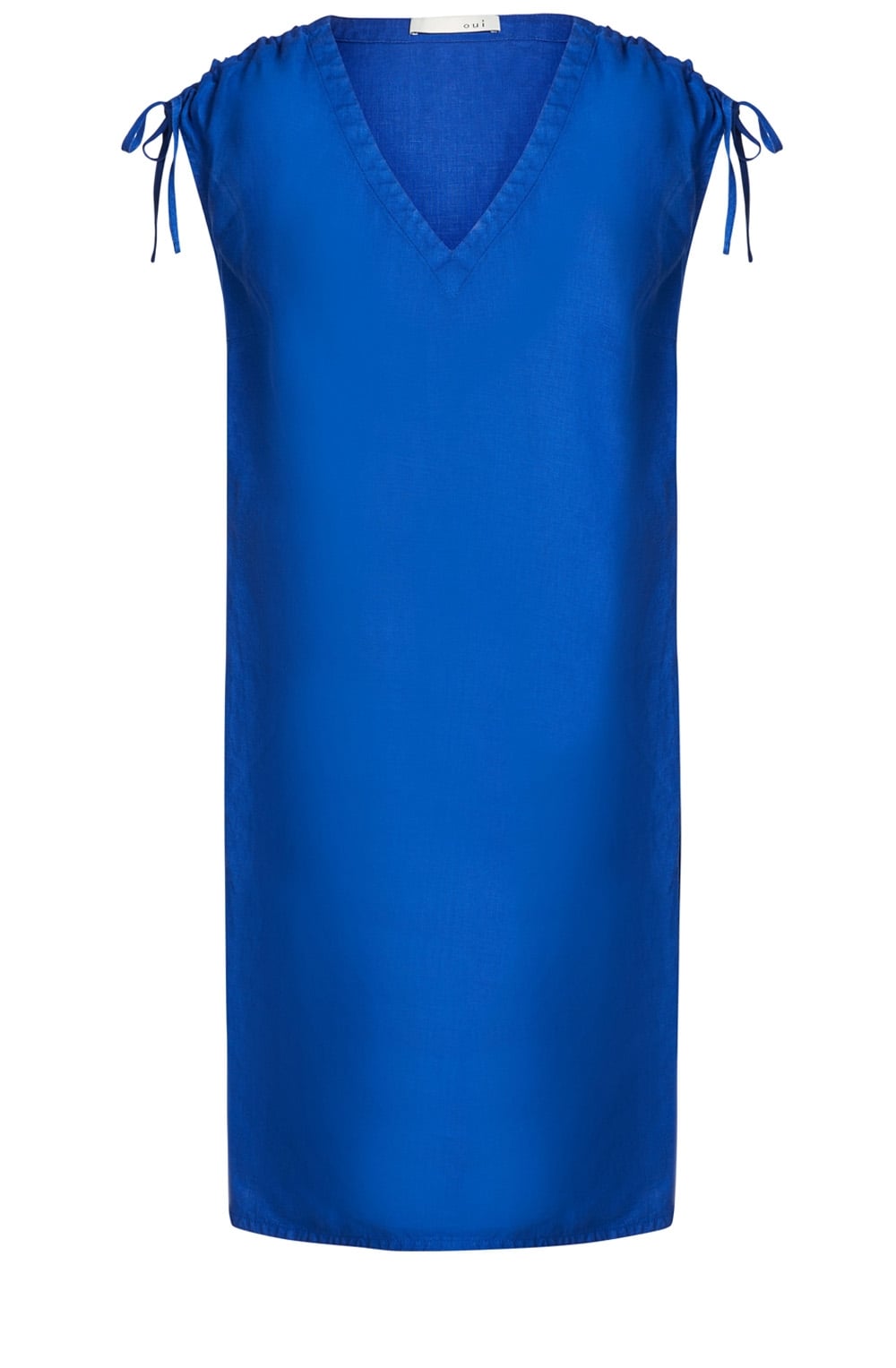 Electric Blue Linen Dress