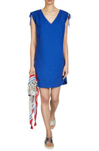 Electric Blue Linen Dress