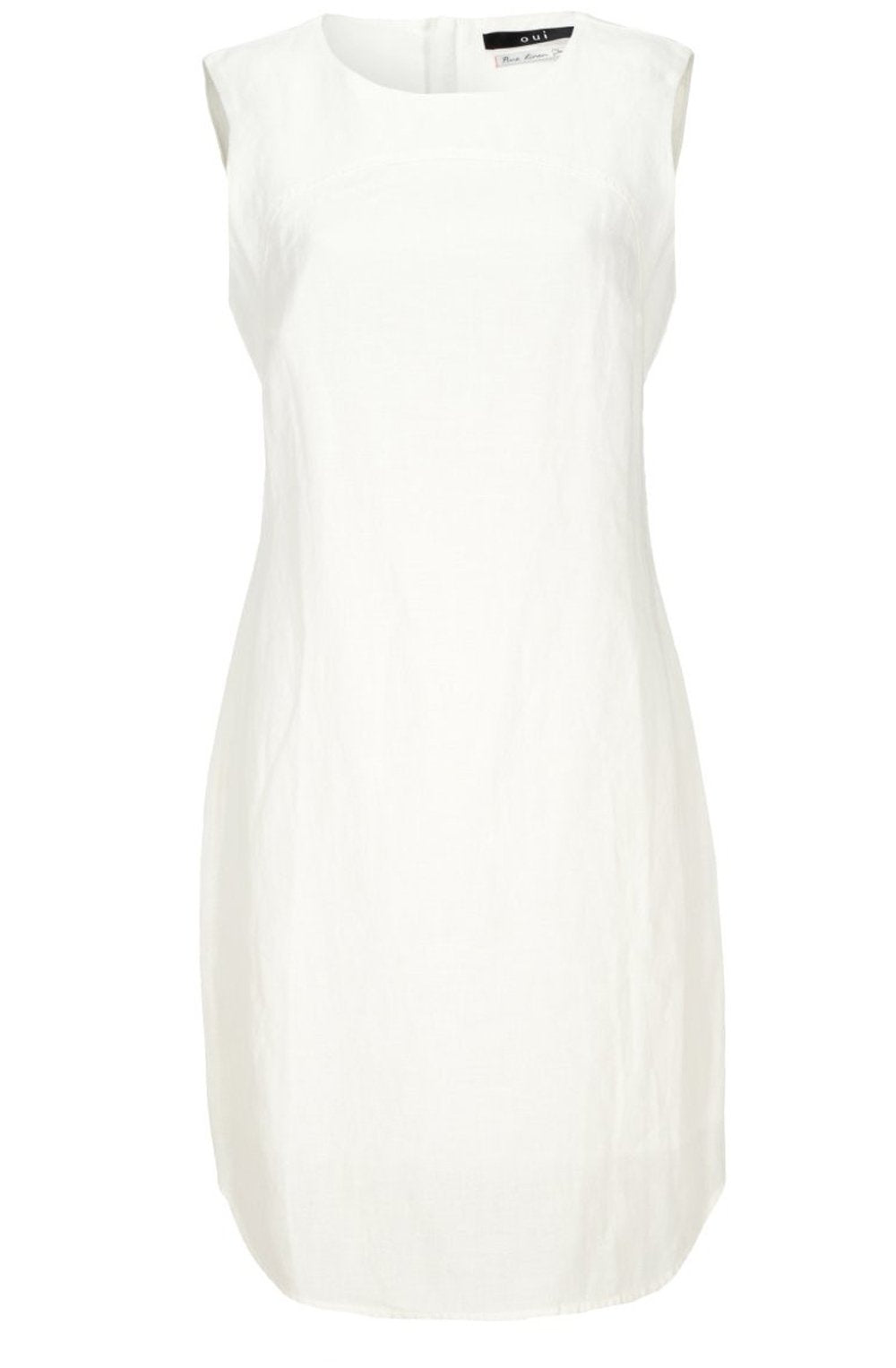 Elegant cream linen dress
