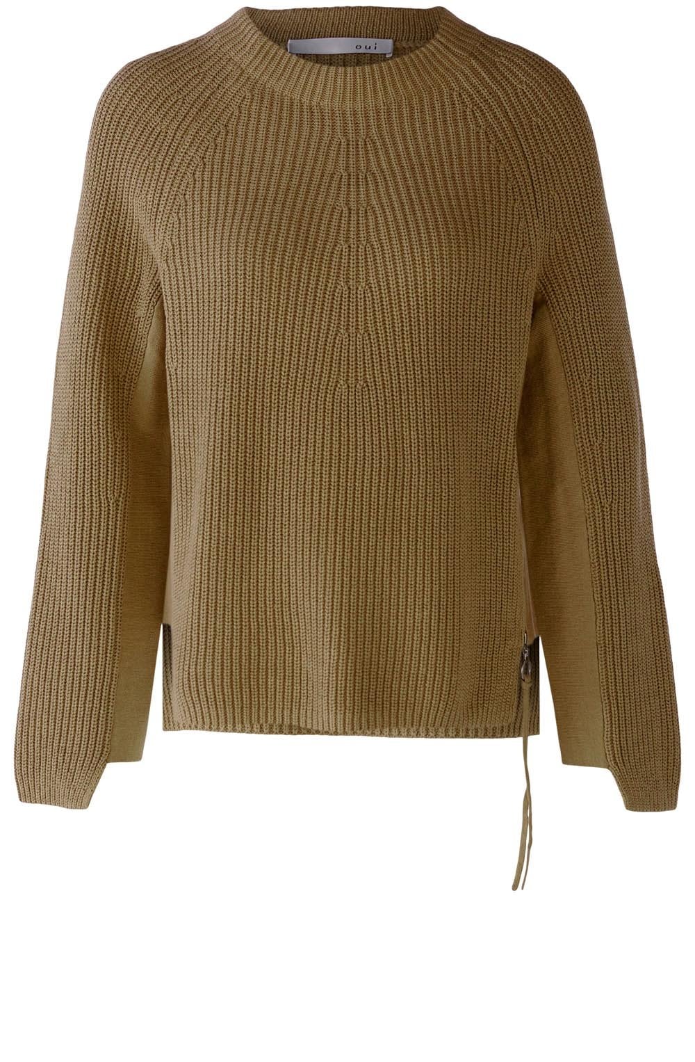 Elmwood Ribbed Knit Jumper With Zip
