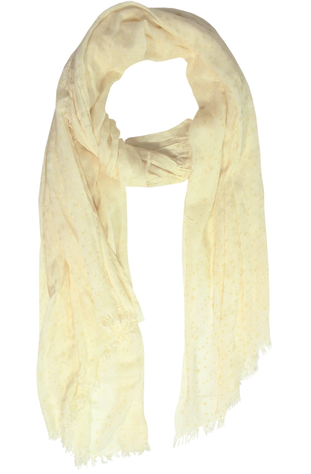 Embossed Star Print Scarf