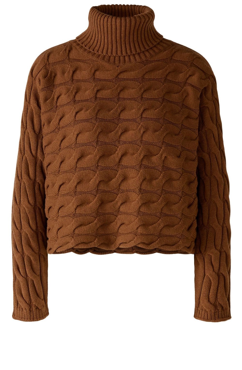 Emperador Cable Knit Turtle Neck Jumper