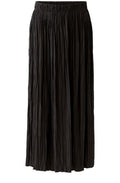 Espresso Crinkled Satin Touch Maxi Skirt