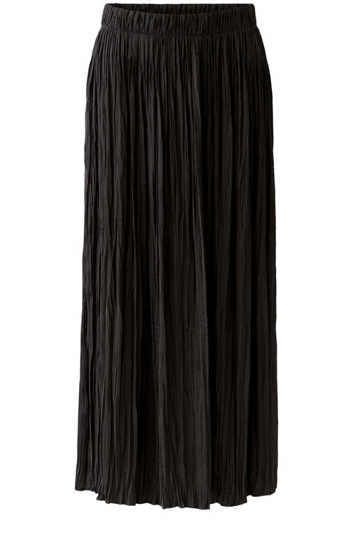Espresso Crinkled Satin Touch Maxi Skirt