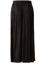 Espresso Crinkled Satin Touch Maxi Skirt