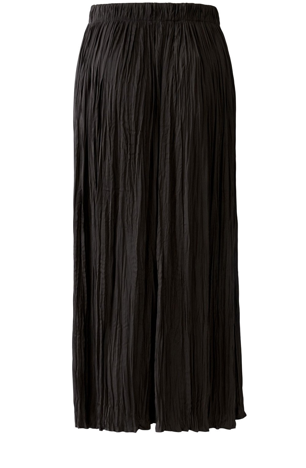 Espresso Crinkled Satin Touch Maxi Skirt