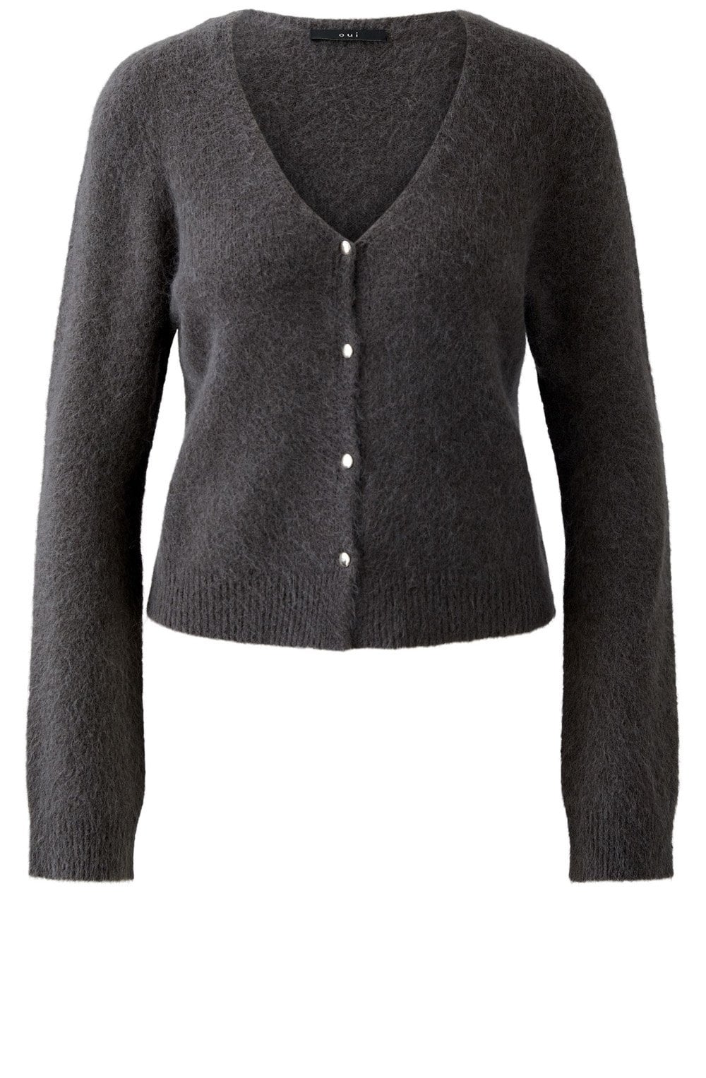 Espresso Grey Angel Yarn Cardigan