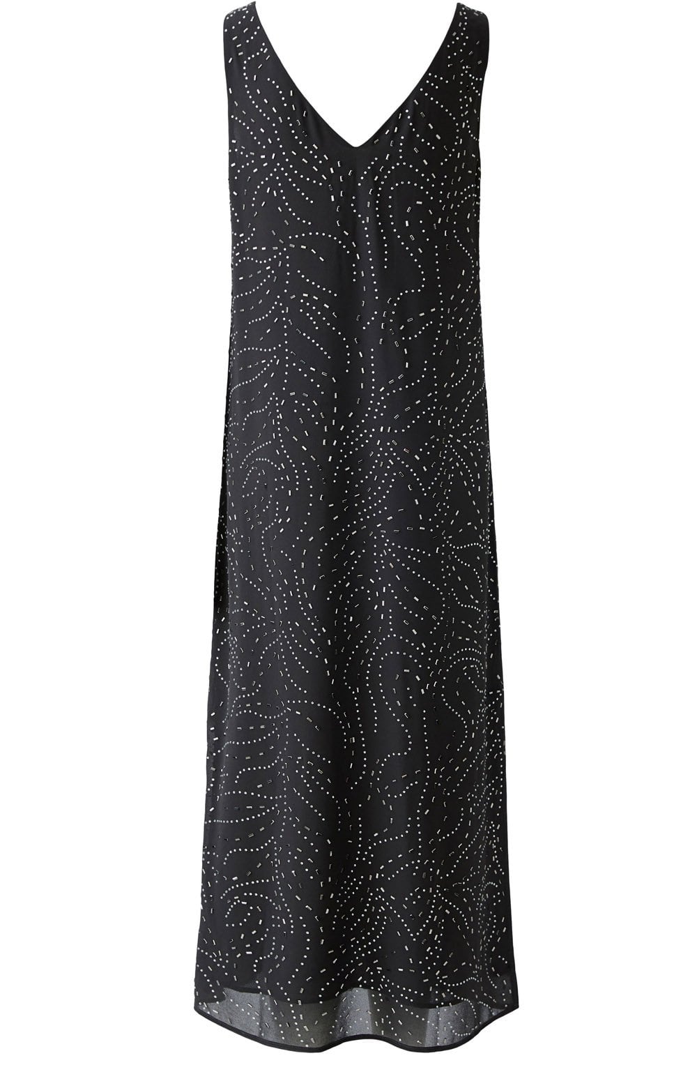 Espresso Grey Beaded Dress
