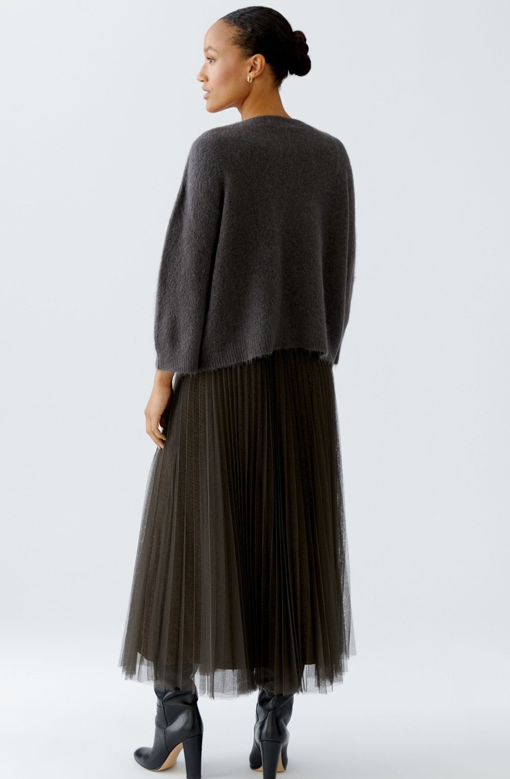 Espresso Grey Seamless Relaxed Jumper