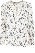 Feather Print Blouse
