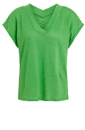 Fern Green Linen T shirt