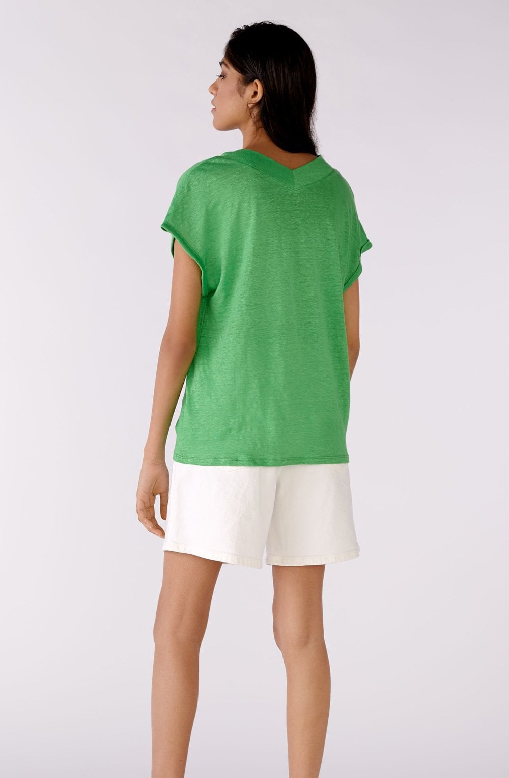 Fern Green Linen T shirt