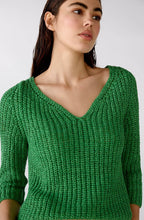 Fern Green Woven Knit Jumper