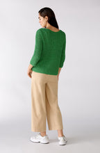 Fern Green Woven Knit Jumper