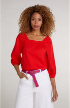Fiery Red Blouse