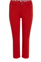Fiery Red Cropped Trousers