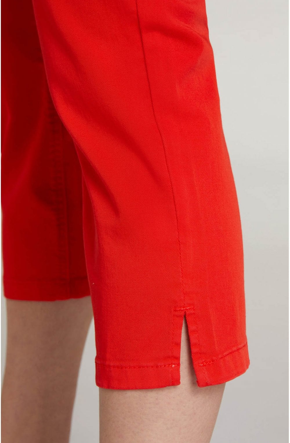 Fiery Red Cropped Trousers