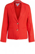 Fiery Red Linen Jacket
