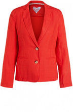 Fiery Red Linen Jacket
