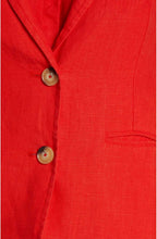 Fiery Red Linen Jacket