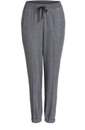 Fine Herringbone Print Trousers