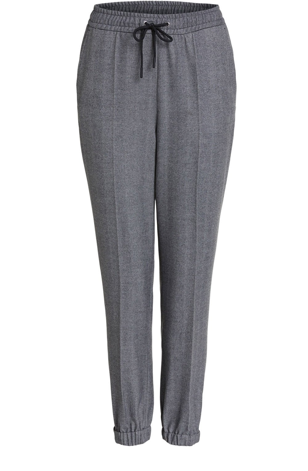 Fine Herringbone Print Trousers