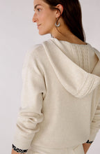 Fine Knit Hooded Jumper with Animal Print Cuffs