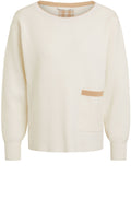 Fine Knit Jumper with Delicate Checked Back Design