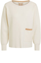 Fine Knit Jumper with Delicate Checked Back Design