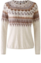 Fine Knit Norwegian Look Jumper