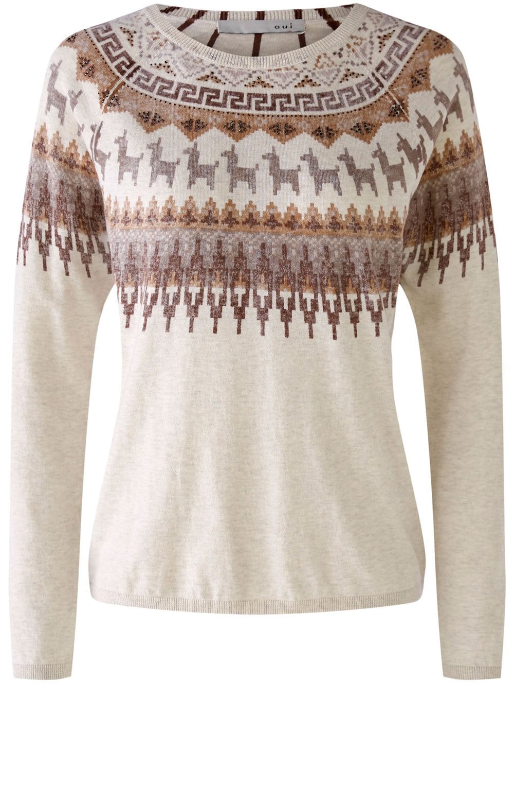 Fine Knit Norwegian Look Jumper