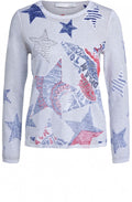Fine Knit Star Design Jumper