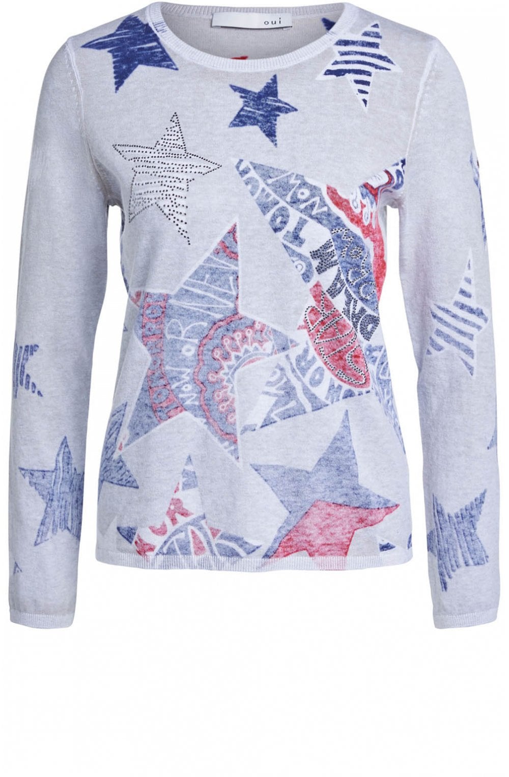 Fine Knit Star Design Jumper