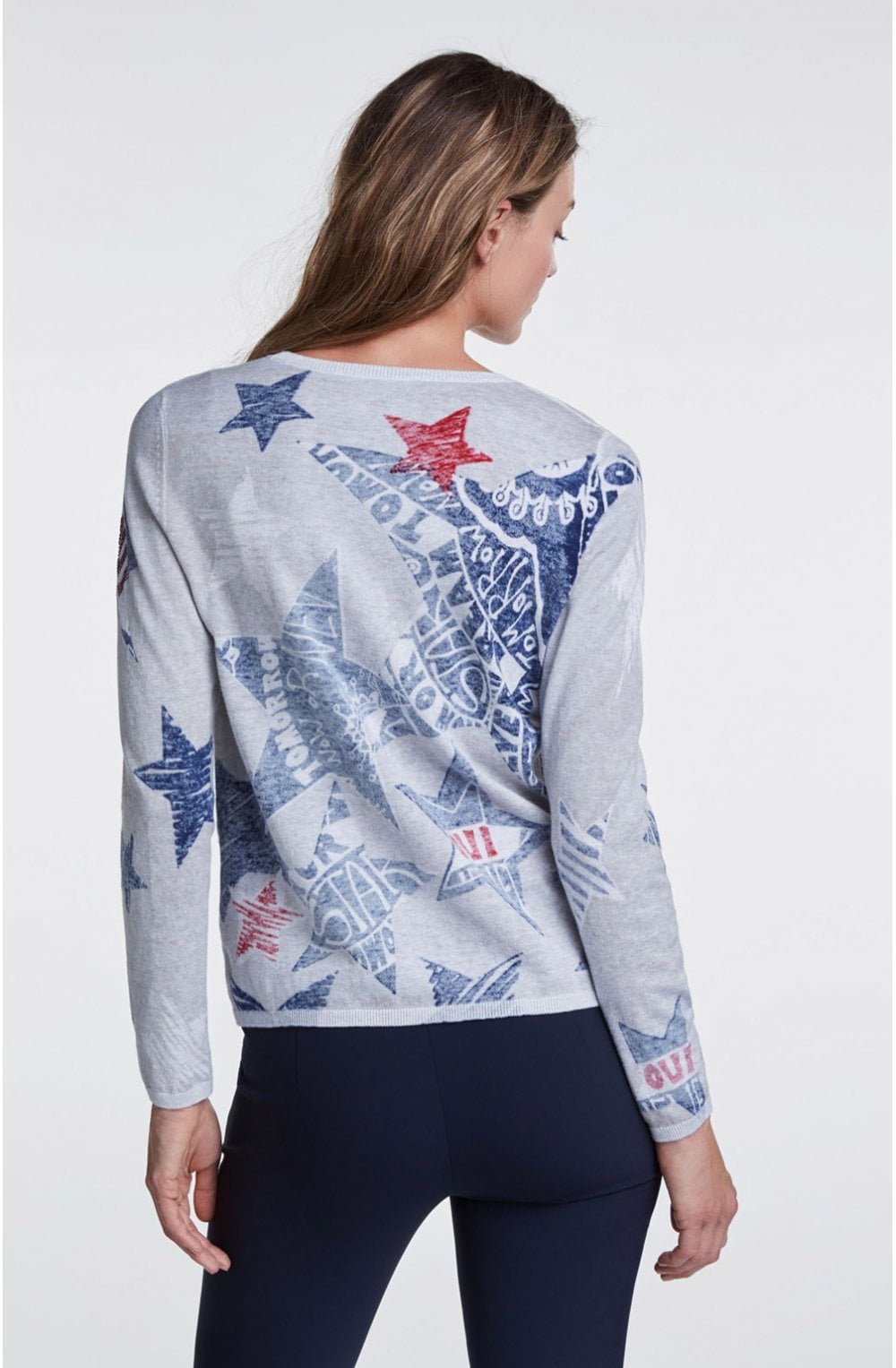 Fine Knit Star Design Jumper