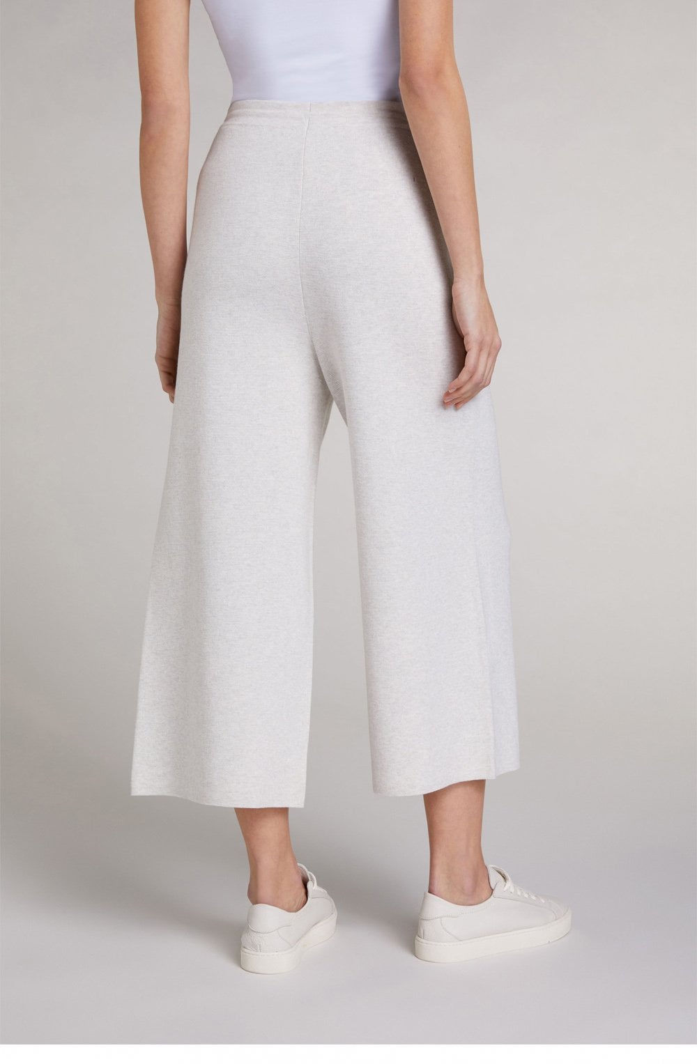 Fine Ribbed Knit Culottes