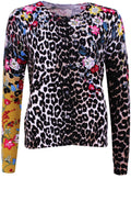 Floral & Animal Print Cardigan