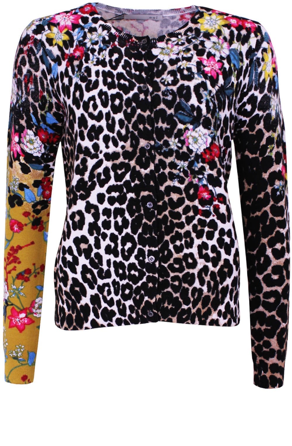 Floral & Animal Print Cardigan