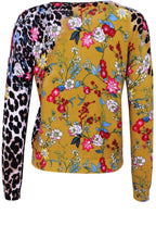 Floral & Animal Print Cardigan
