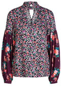 Floral Bell Sleeve Blouse