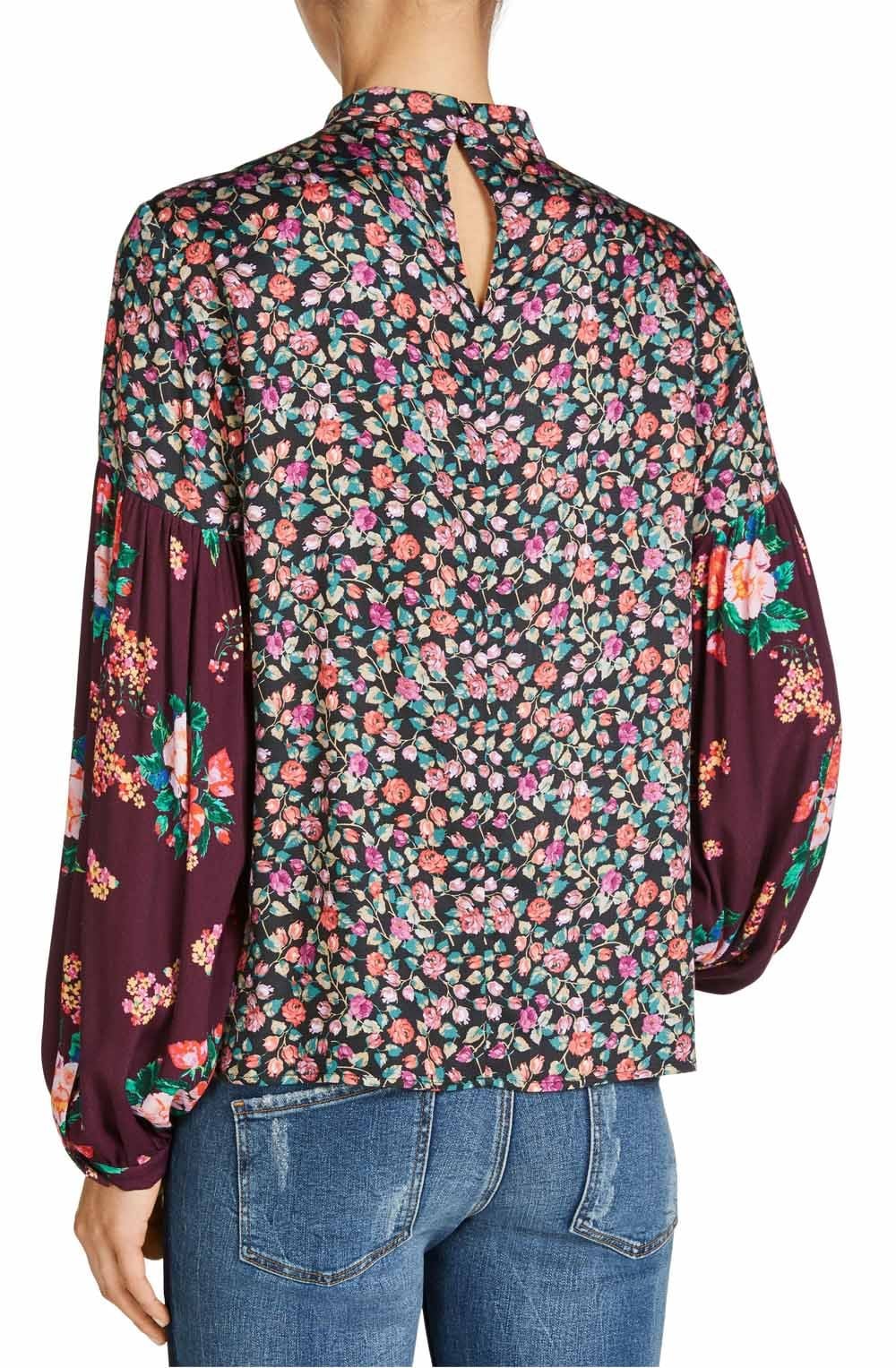 Floral Bell Sleeve Blouse