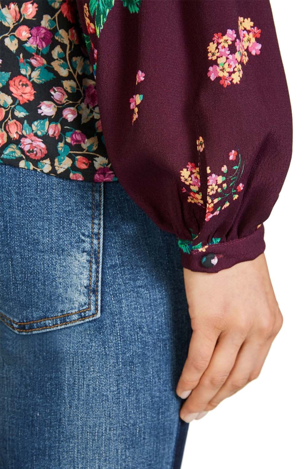 Floral Bell Sleeve Blouse